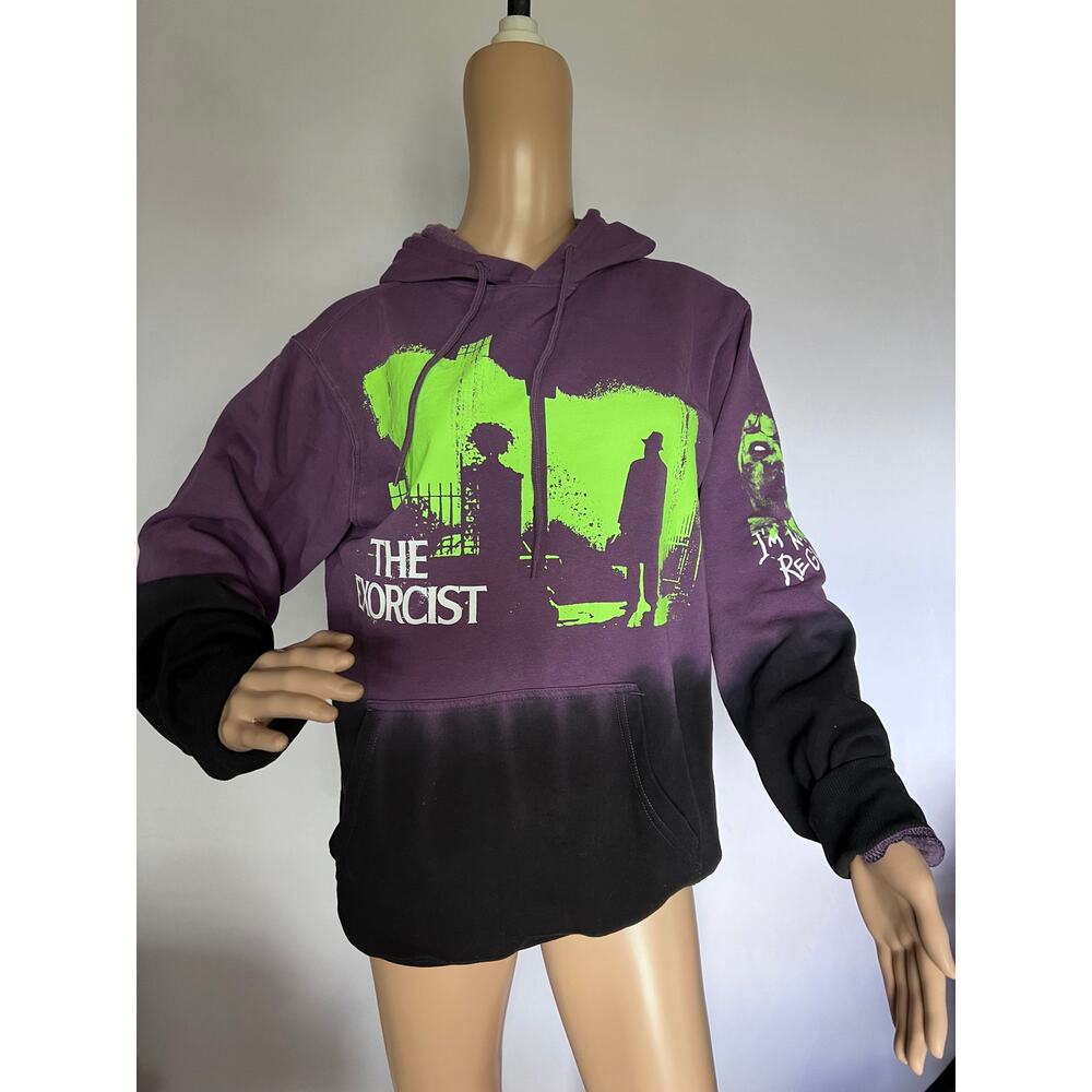The Exorcist Men's Graphic Print Hoodie, Purple size S Small 34/36